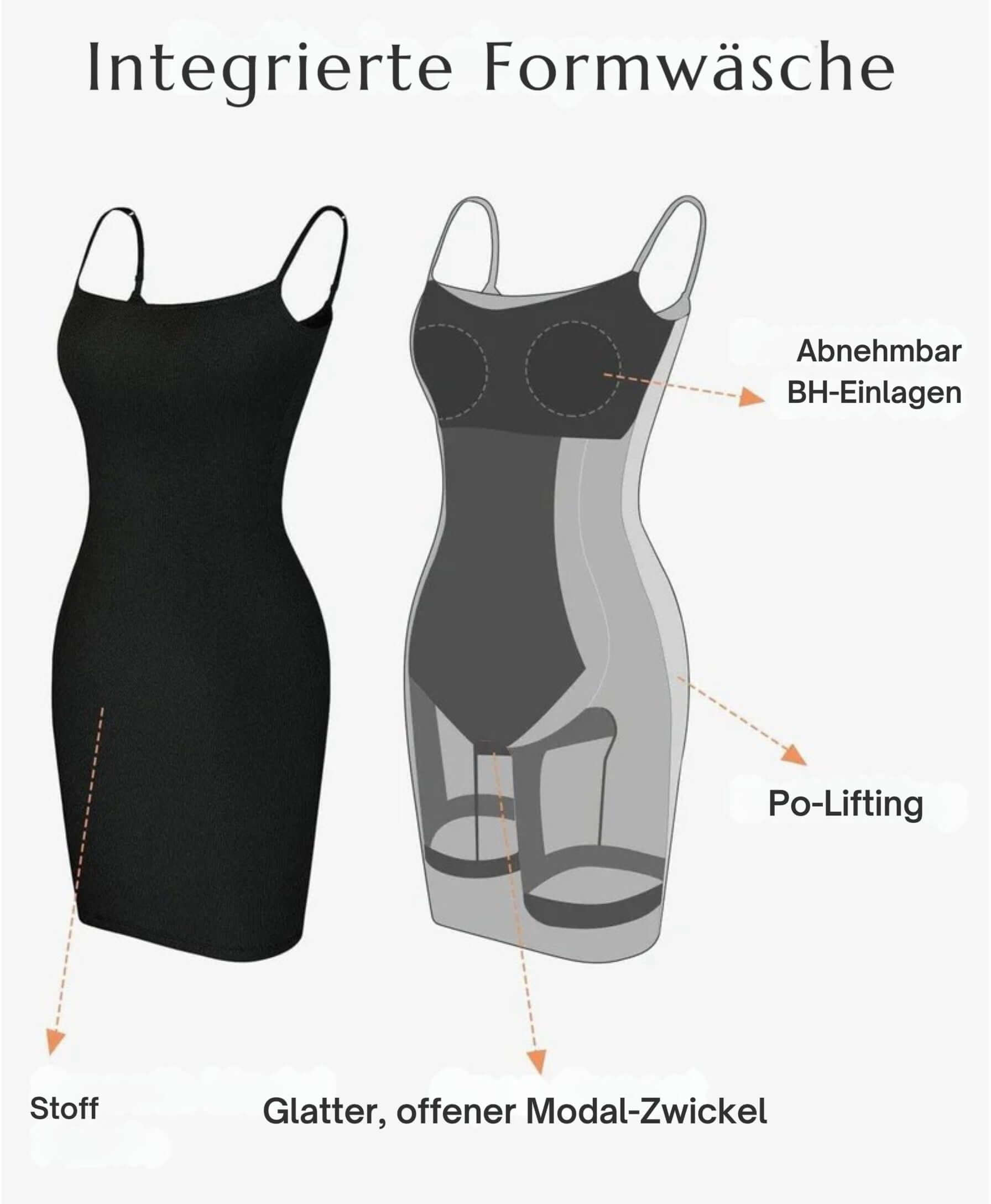 Mini-robe gainante